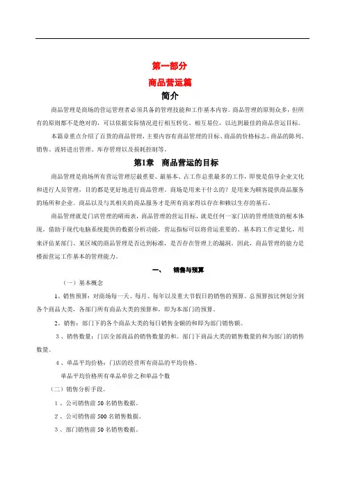 商品管理培训