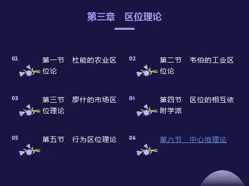 经济地理学第三章区位理论