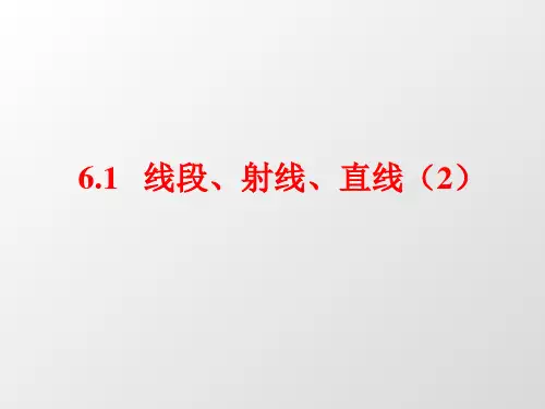 线段、射线、直线课件