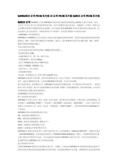 HSP3824扩频通信芯片1