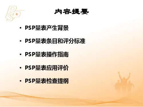 SP量表培训PPT课件
