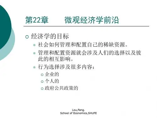 第22章微观经济学前沿