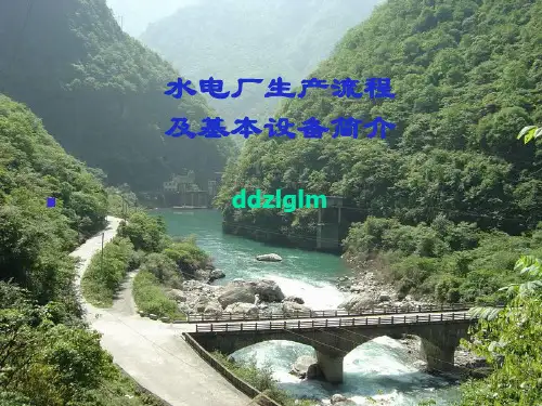 水电厂生产过程及基本设备简介