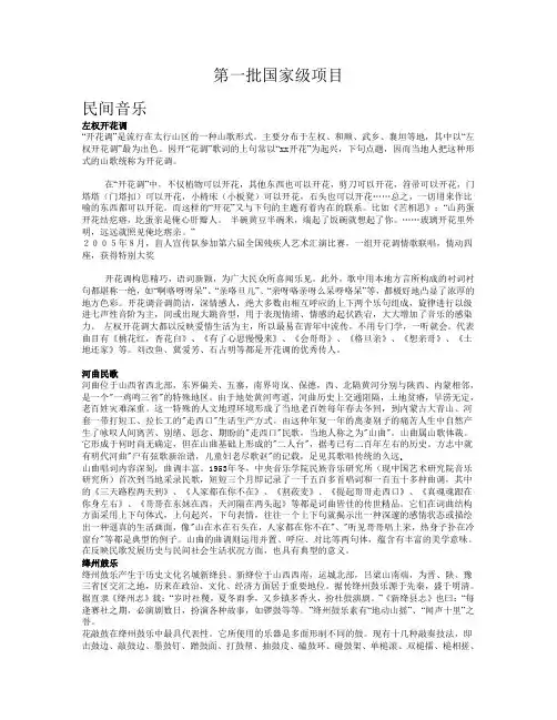 山西国家级非物质文化遗产