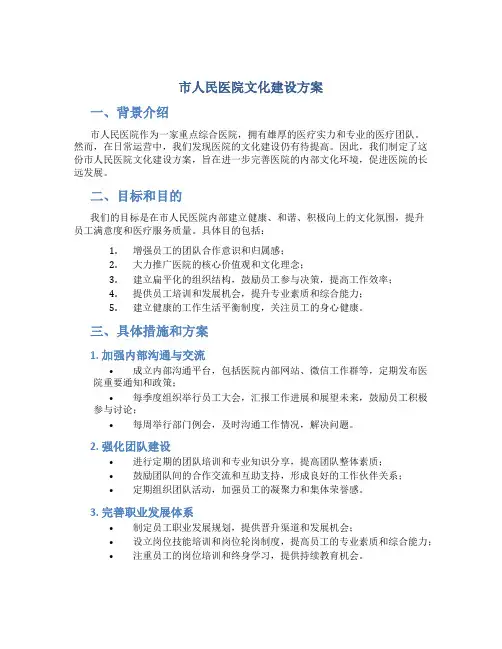 市人民医院文化建设方案 (6)
