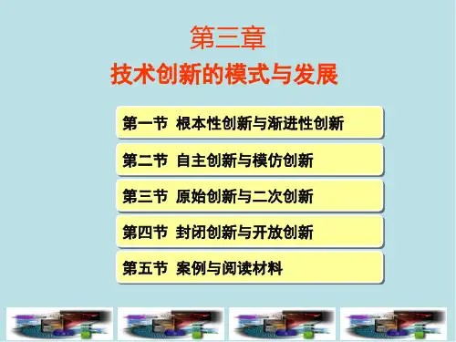 技术创新管理第3章《技术创新的模式与发展》