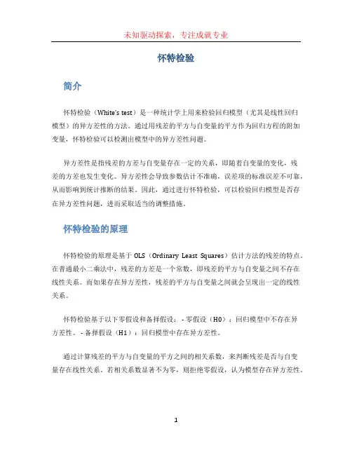 怀特检验 (2)