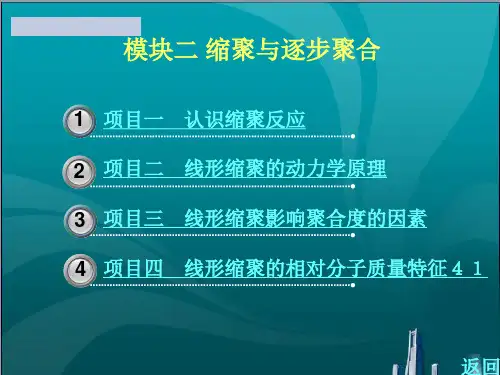 缩聚与逐步聚合