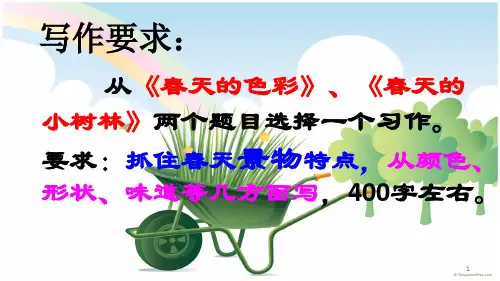 春天的色彩ppt课件