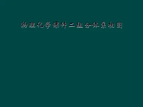 物理化学课件二组分体系相图