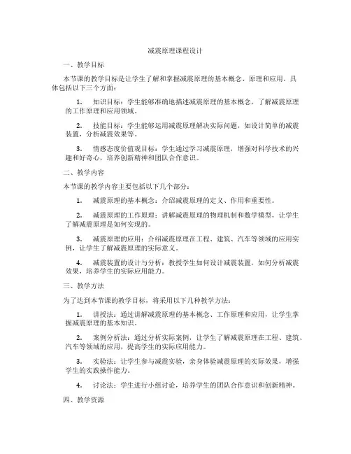 减震原理课程设计