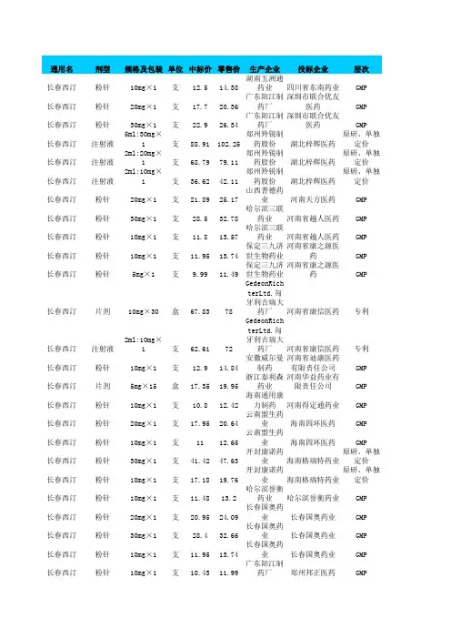 长春西汀