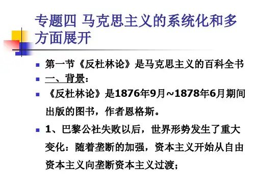 专题四《反杜林论》