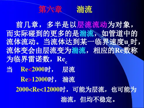 第六章 湍流