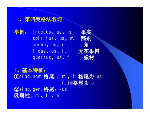 医药拉丁语(名词,不变化名词)