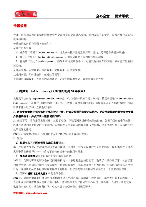 2016中国传媒大学新闻传播学考研真题,笔记