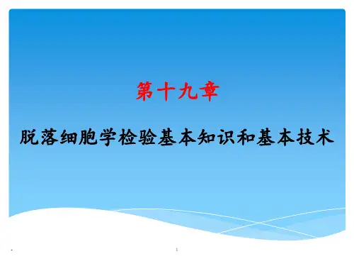 脱落细胞学ppt课件