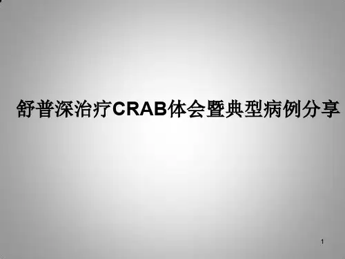 舒普深治疗耐碳青酶希类鲍曼不动杆菌感染疗效观察ppt课件