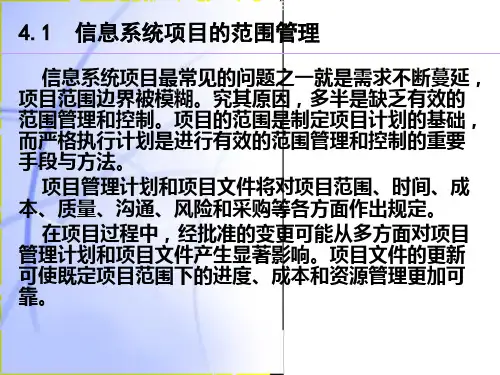 管理学信息系统项目的规划