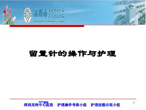 外周静脉留置针操作与护理  ppt课件