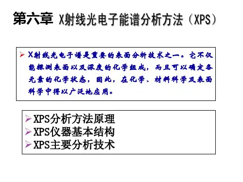 XPS方法原理与仪器分析