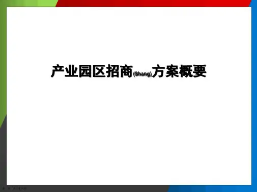 产业发展招商实施方案范例ppt