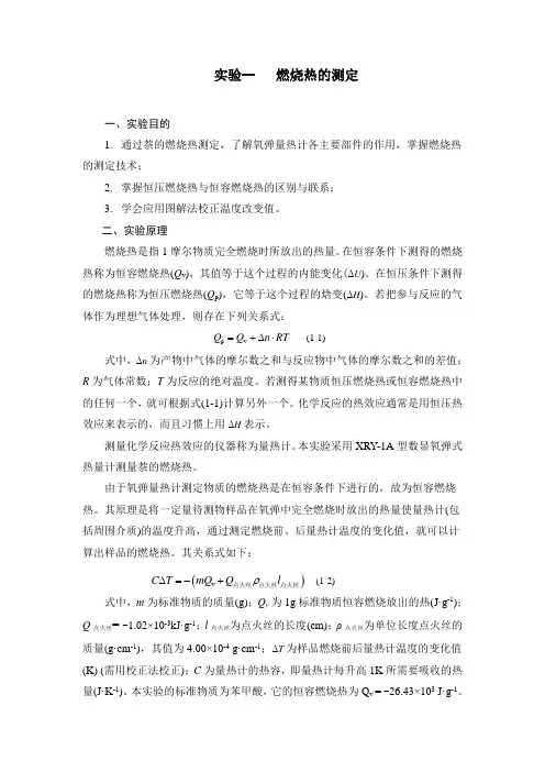 物理化学实验讲义