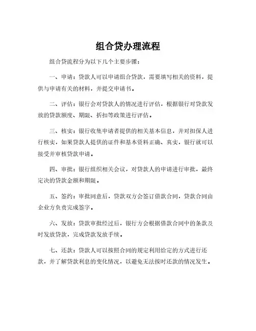 组合贷办理流程