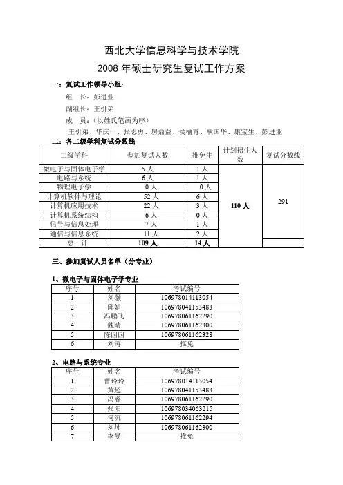 西北大学信息科学与技术学院.