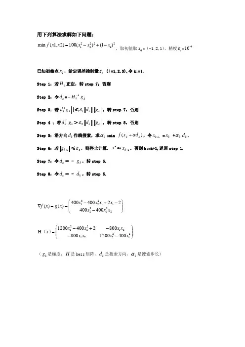 Rosenbrock函数