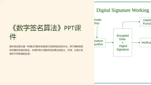 《数字签名算法》课件