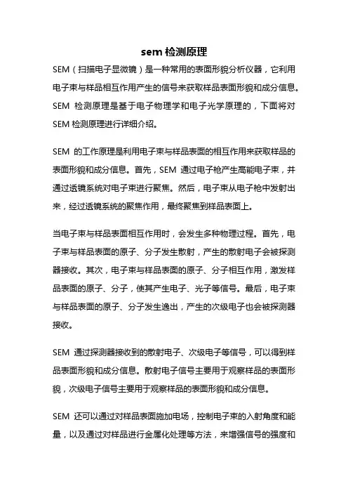 sem检测原理