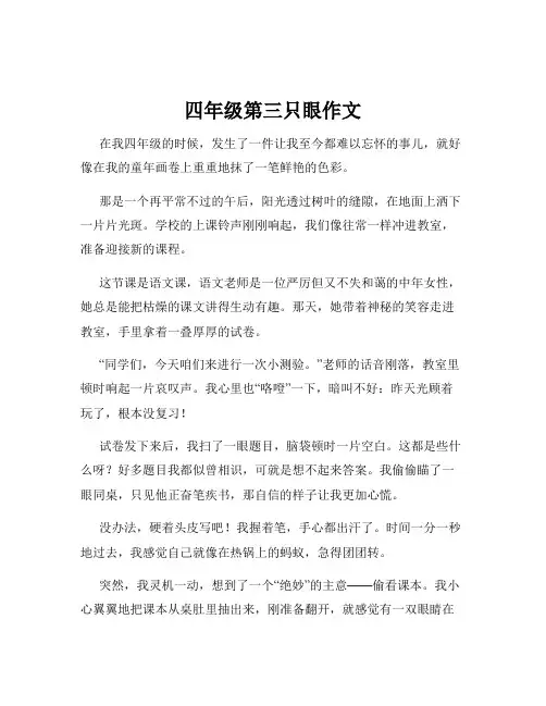 四年级第三只眼作文