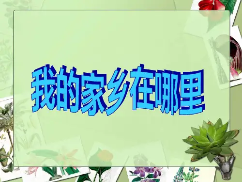 三年级下-《我的家乡在哪里》浙教版