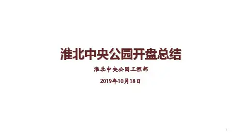 中央公园开盘总结