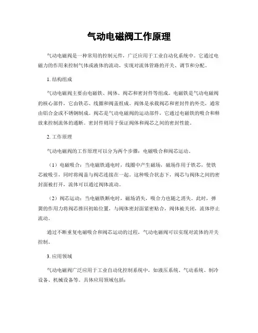 气动电磁阀工作原理