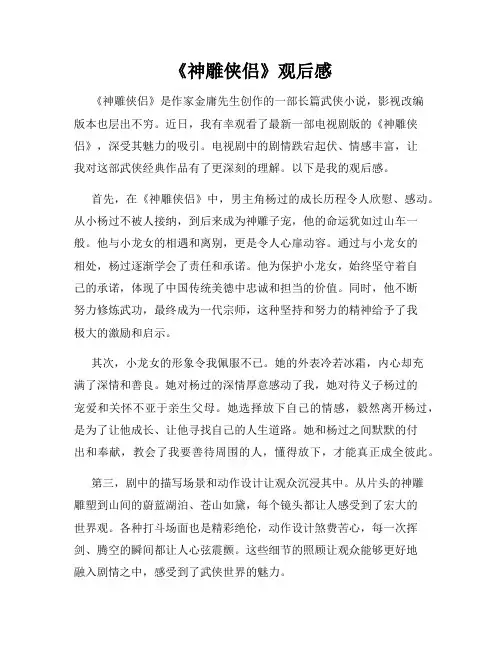 《神雕侠侣》观后感