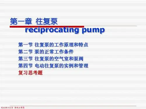 第一章 往复泵
