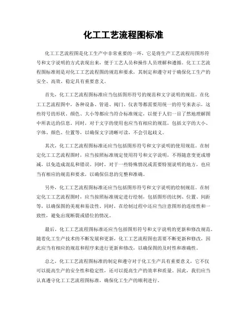 化工工艺流程图标准