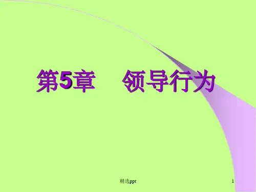 《领导组织行为学》PPT课件