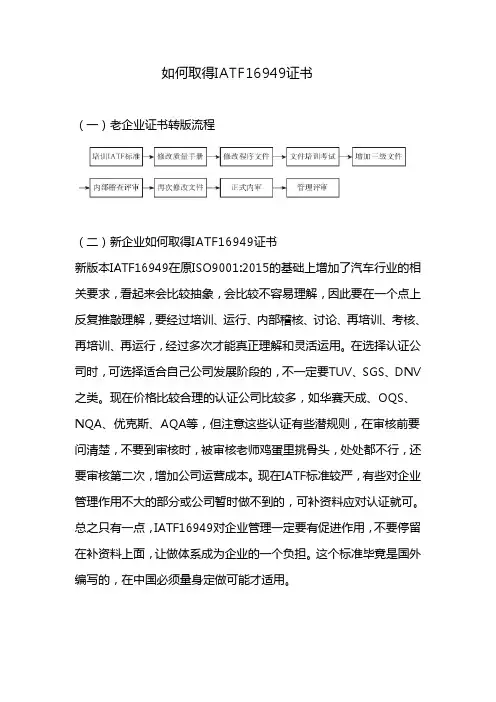 如何取得IATF16949证书
