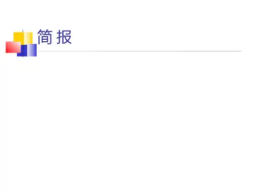 简报、会议记录概要
