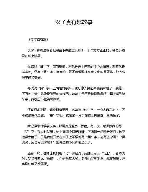 汉子真有趣故事
