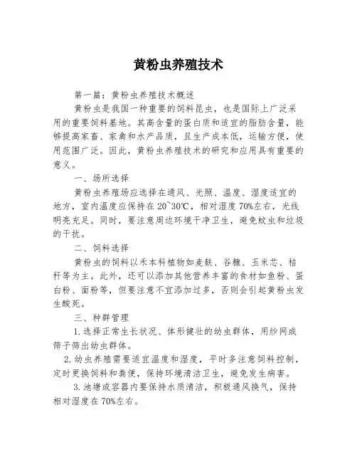 黄粉虫养殖技术
