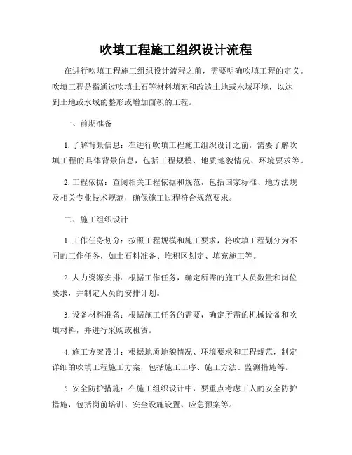 吹填工程施工组织设计流程
