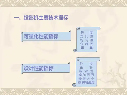 多媒体投影机培训手册
