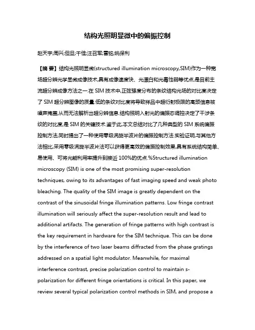 结构光照明显微中的偏振控制