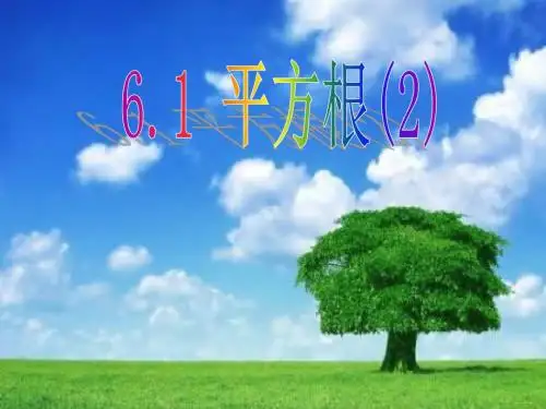 新人教版七年级数学下册第六章《平方根(3)》精品课件