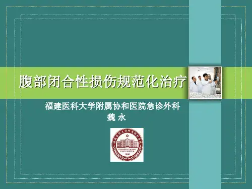 腹部闭合性损伤ppt课件