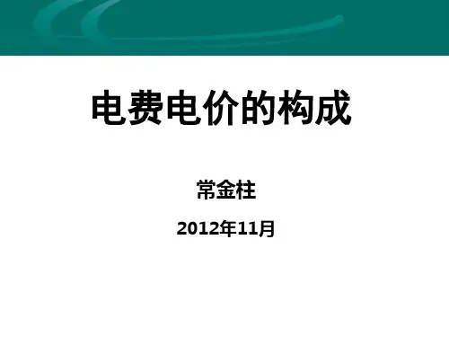 2012.11.23电费电价的构成